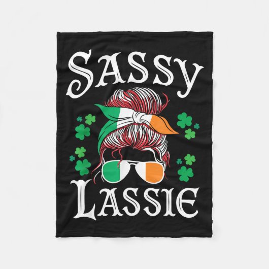Sy Lie St. Patricks Day Shamrock Fleecedecke (Vorderseite)