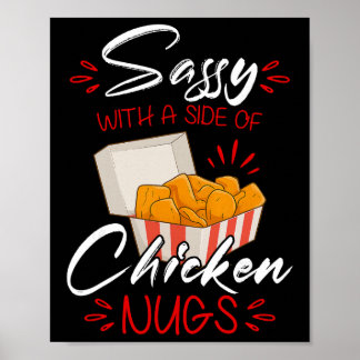 Sy mit einer Seite Chicken Nugs Food Lovers Sarkas Poster