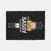 Sy Nutcracker Familie Matching Funny Geschenk Paja Fleecedecke (Vorderseite (Horizontal))