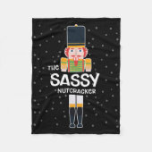 Sy Nutcracker Familie Matching Funny Geschenk Paja Fleecedecke (Vorderseite)