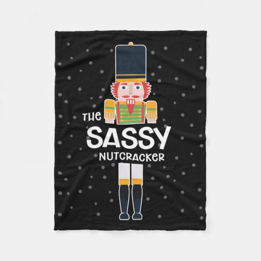 Sy Nutcracker Familie Matching Funny Geschenk Paja Fleecedecke (Vorderseite)