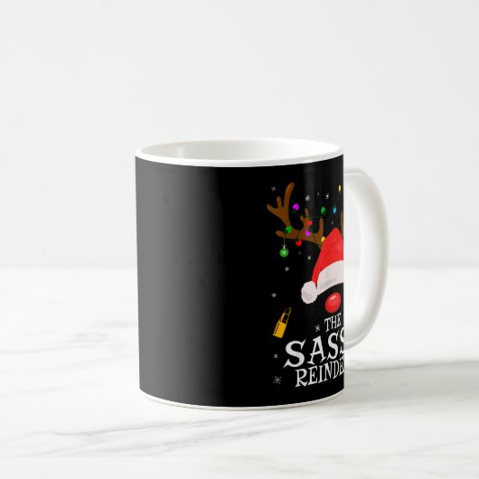 Sy Reindeer Family Matching Christmas Sy Women Gir Kaffeetasse (VorderseiteRechts)