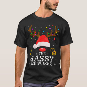 Sy-Rentier-Familien-Weihnachts-Sy-Frauen-Mädchen T-Shirt