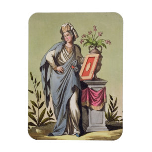 Sybil von Cumae, Nr. 16 von "antikem Rom", engrav Magnet