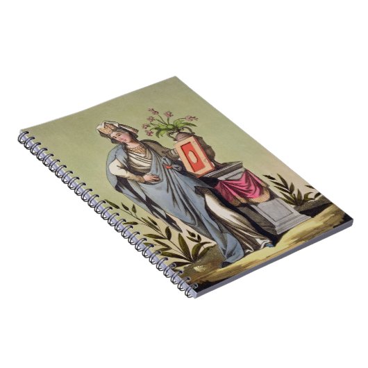 Sybil von Cumae, Nr. 16 von "antikem Rom", engrav Notizblock (Rechte Seite)