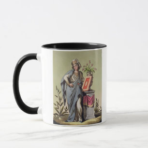 Sybil von Cumae, Nr. 16 von "antikem Rom", engrav Tasse