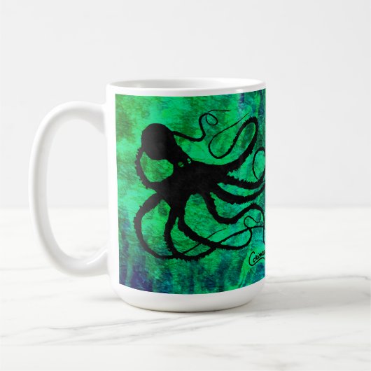 Sybille's Octopus - 15 oz. Tasse (Links)