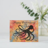 Sybille's Postcross Octopus - Postkarte (Stehend Vorderseite)