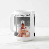 Sybils "Getränk oben… und behalten Ruhe-" Becher Kaffeetasse (Vorderseite Links)