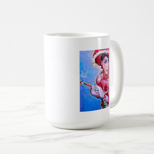 Sybils "Kirchen-Dame " Tasse. Kaffeetasse (VorderseiteRechts)