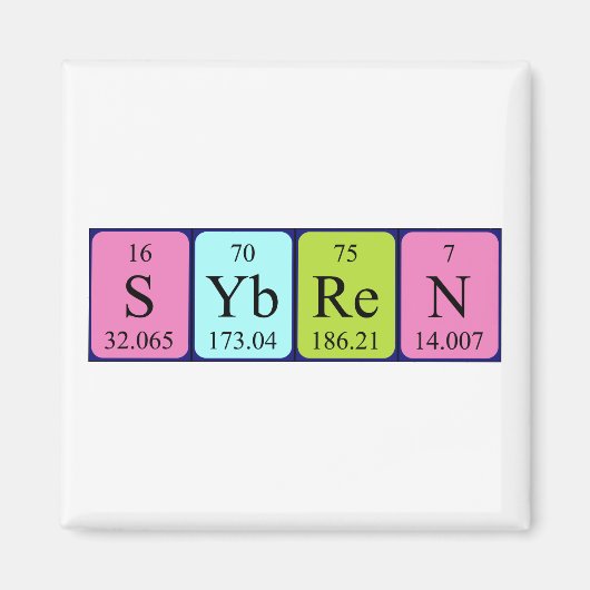 Sybren-Periodenmagnet Magnet (Vorne)