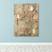 Sycamore Bark Stretched Leinwand Art (Insitu (Holzboden))
