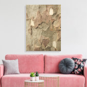 Sycamore Bark Stretched Leinwand Art (Insitu (Wohnzimmer))