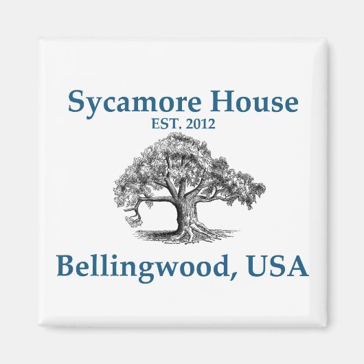 Sycamore House Magnet (Vorne)