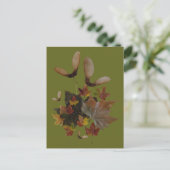 Sycamore Maple Blätter Collage DIY Postkarte (Stehend Vorderseite)