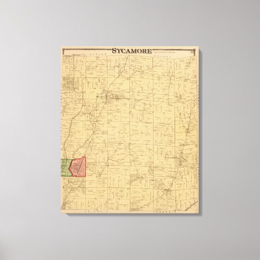 Sycamore, Ohio Leinwanddruck (Vorderseite)