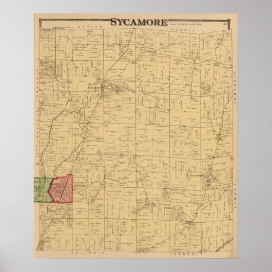 Sycamore, Ohio Poster (Vorne)