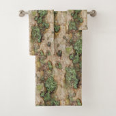 Sycamore Tree Bark Moss Lichen Badhandtuch Set (Insitu)