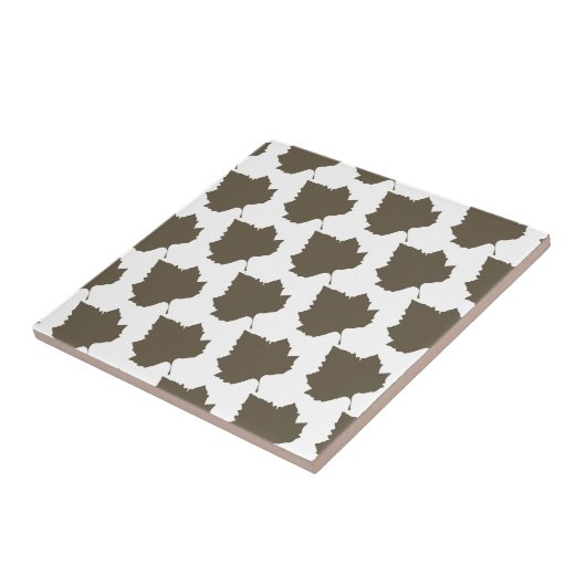 Sycamore Tree Brown Leaf Pattern Fliese (Seite)