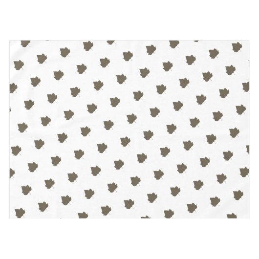 Sycamore Tree Brown Leaf Pattern Tischdecke (Vorderseite (Horizontal))