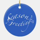 Sycamore Tree gegen Winterhimmelelemente Keramik Ornament (Hinten)