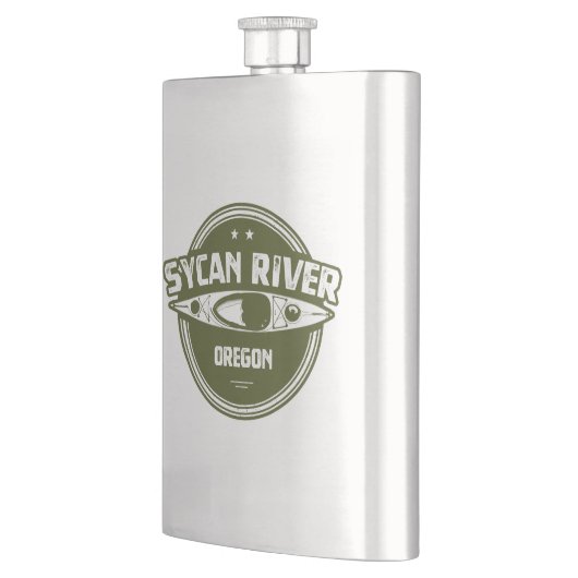 Sycan River Oregon Kayaking Flachmann (Links)