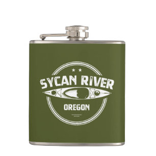 Sycan River Oregon Kayaking Flachmann
