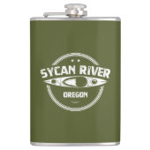 Sycan River Oregon Kayaking Flachmann (Vorderseite)