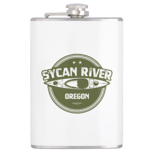 Sycan River Oregon Kayaking Flachmann