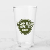 Sycan River Oregon Kayaking Glas (Vorderseite)