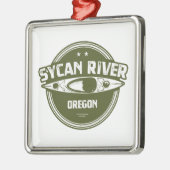 Sycan River Oregon Kayaking Ornament Aus Metall (Links)