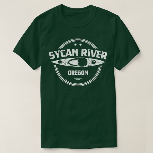 Sycan River Oregon Kayaking T-Shirt (Design vorne)