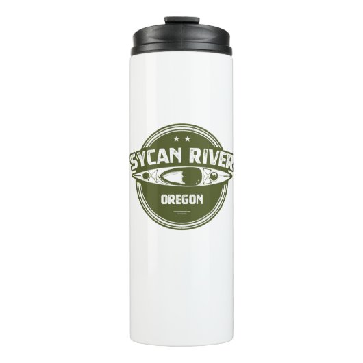 Sycan River Oregon Kayaking Thermosbecher (Vorderseite)