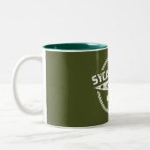 Sycan River Oregon Kayaking Zweifarbige Tasse (Links)