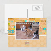 Sychronisierter Spaz-Angriff Postkarte (Vorne/Hinten)