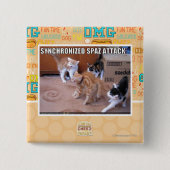 Sychronized Spaz Angriff Button (Vorderseite)