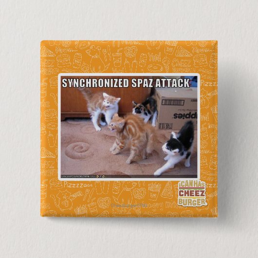 Sychronized Spaz Angriff Button (Vorderseite)