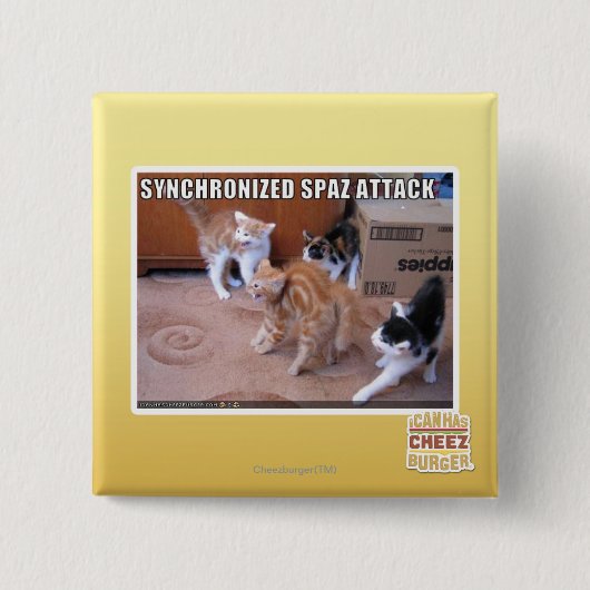 Sychronized Spaz Angriff Button (Vorderseite)