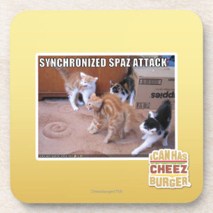 Sychronized Spaz Angriff Getränkeuntersetzer