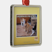 Sychronized Spaz Angriff Silbernes Ornament (Rechts)