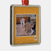 Sychronized Spaz Angriff Silbernes Ornament (Rechts)