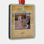 Sychronized Spaz Angriff Silbernes Ornament (Rechts)