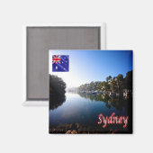 SYDNEY021, Bay, Australien, Ozeanien, Kühlschrank Magnet (Vorderseite/Rückseite)