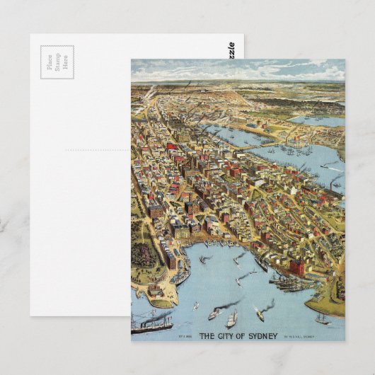 Sydney1888 Postkarte (Vorne/Hinten)