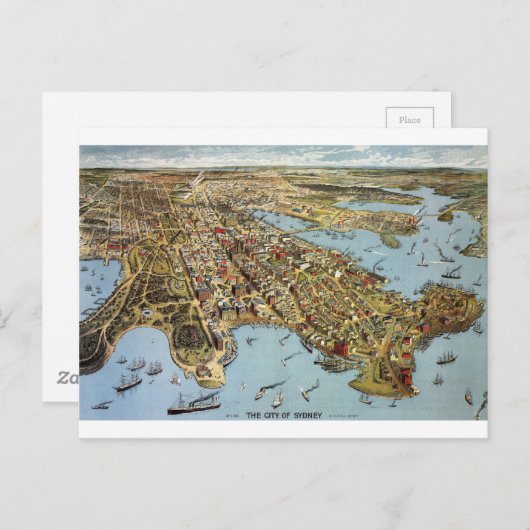Sydney1888 Postkarte (Vorne/Hinten)