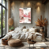 Sydney Acuarela Urbana: La Ciudad del Puerto Poster