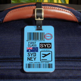 Sydney airport travel tag gepäckanhänger