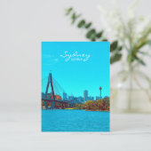 Sydney ANZAC Bridge ist eine Hafenstadt Postkarte (Stehend Vorderseite)
