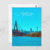Sydney ANZAC Bridge ist eine Hafenstadt Postkarte (Vorne/Hinten)