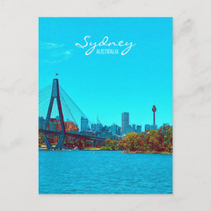 Sydney ANZAC Bridge ist eine Hafenstadt Postkarte